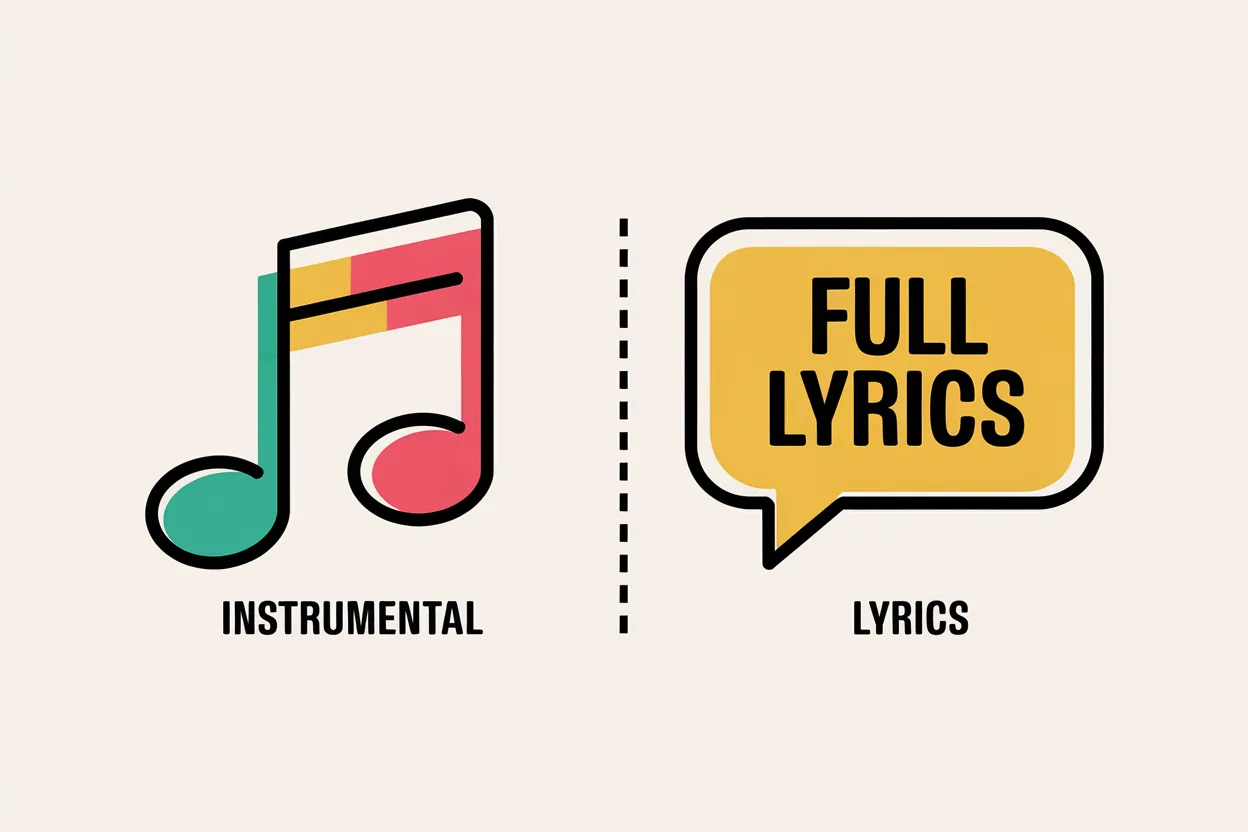 Flexible Song Types: With or Without Lyrics